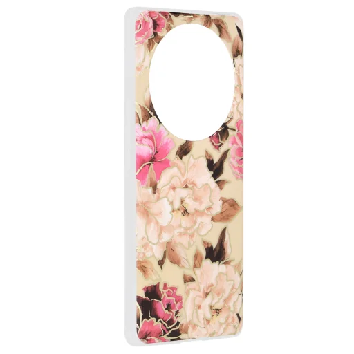  Techsuit - Márvány Sorozat - Honor Magic5 Lite - Mary Berry Natúr tok - 2