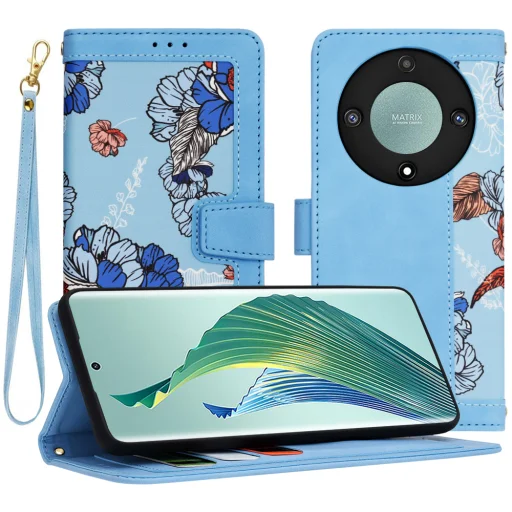  Techsuit - FlipCraft - Honor Magic5 Lite - Élénk Kék tok - 1