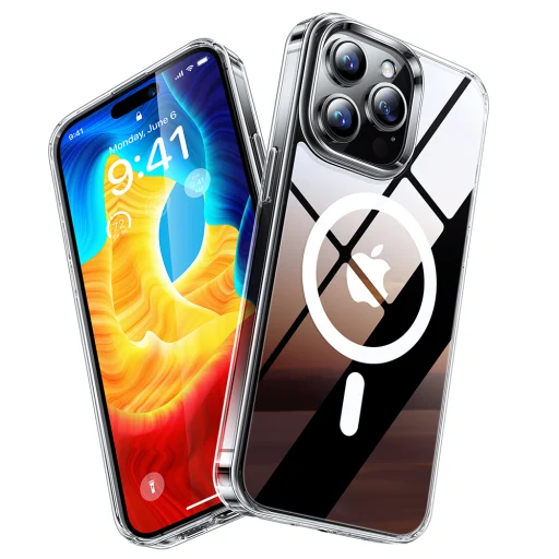 Torras - Diamond MagSafe Sorozat - iPhone 15 Pro Max - Átlátszó tok - 1