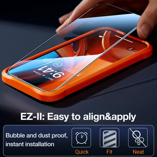 Torras - GlassGo Epic Privacy - iPhone 15 Pro Max - Fekete üvegfólia - 4