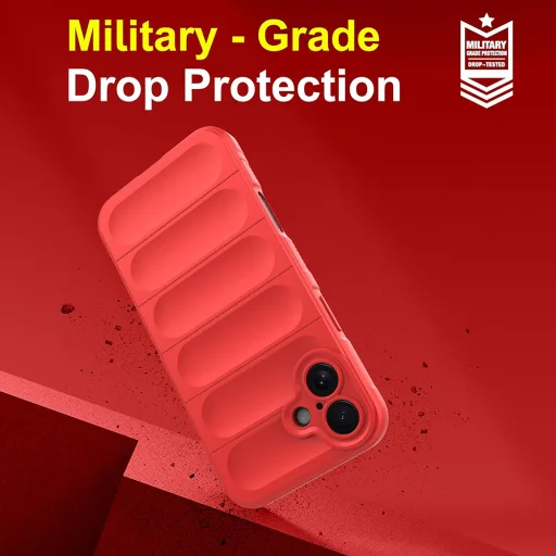  Techsuit - Varázspajzs - iPhone 16 - Piros tok - 2