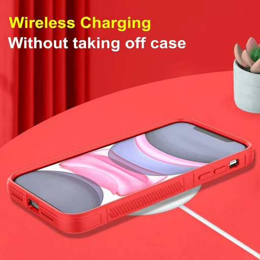  Techsuit - Varázspajzs - iPhone 16 - Piros tok - 5