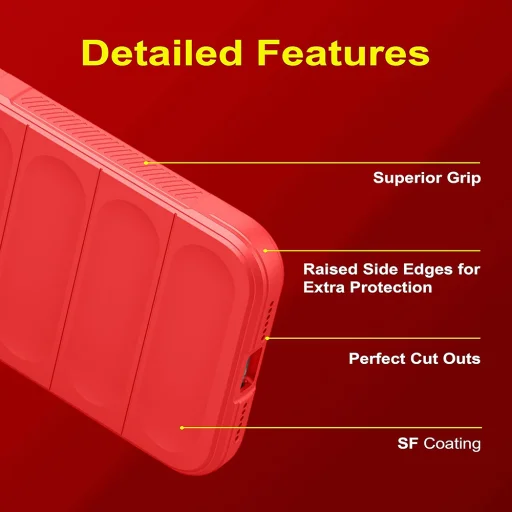  Techsuit - Varázspajzs - iPhone 16 - Piros tok - 6