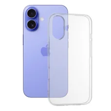  Techsuit - Átlátszó Szilikon [Nagy Lencselyuk] - iPhone 16 - Átlátszó tok