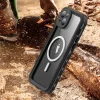 ShellBox - Vízálló IP68 MagSafe Tok - iPhone 15 Plus - Fekete tok thumbnail