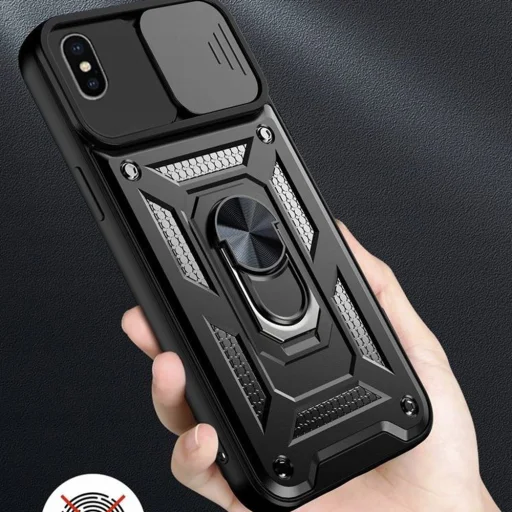iPhone X / iPhone XS Fekete Techsuit CamShield Series tok - 5