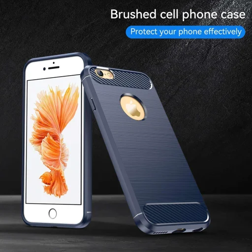  Techsuit - Karbon Szilikon - iPhone XS Max - Kék tok - 5