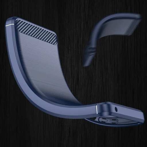  Techsuit - Szénszálas Szilikon - iPhone 11 Pro Max - Kék tok - 6