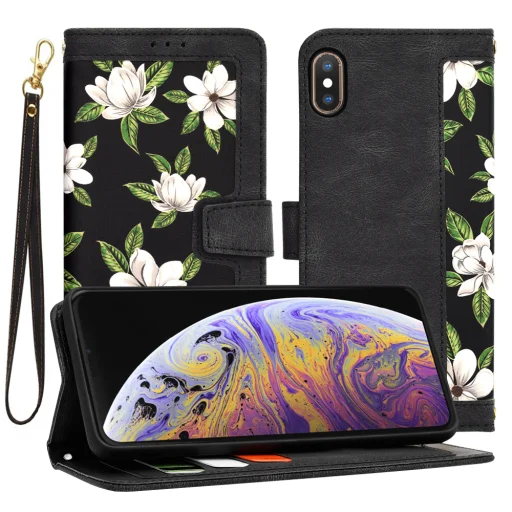  Techsuit - FlipCraft - iPhone XS Max - A hajnal virágai tok - 1