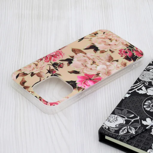  Techsuit - Márvány Sorozat - iPhone 15 Pro Max - Mary Berry Nude tok - 4