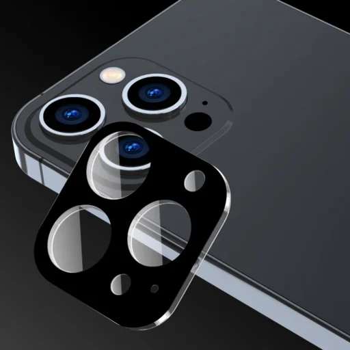  iPhone 17 Pro Max Fekete Teljes Kameravédő Techsuit üvegfólia - 4