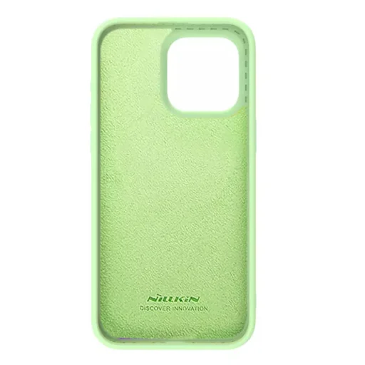  Nillkin - CamShield Silky MagSafe Szilikon - iPhone 15 Pro Max - Mentazöld tok - 6
