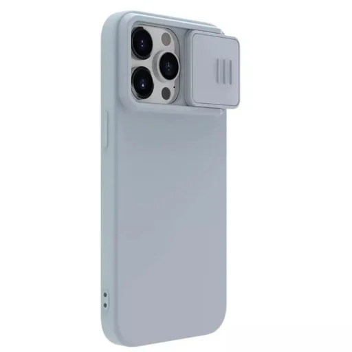  Nillkin - CamShield Silky MagSafe Szilikon - iPhone 15 Pro Max - Csillagszürke tok - 5