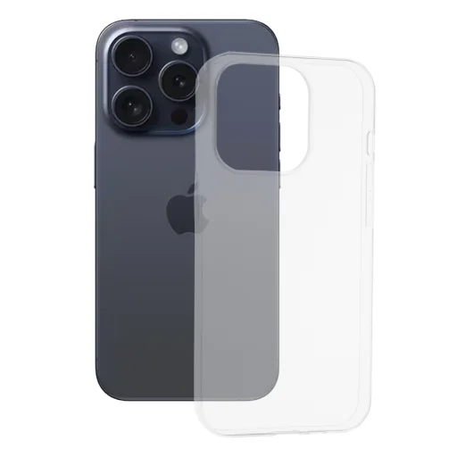  Techsuit - Átlátszó Szilikon - iPhone 15 Pro - Átlátszó tok - 1