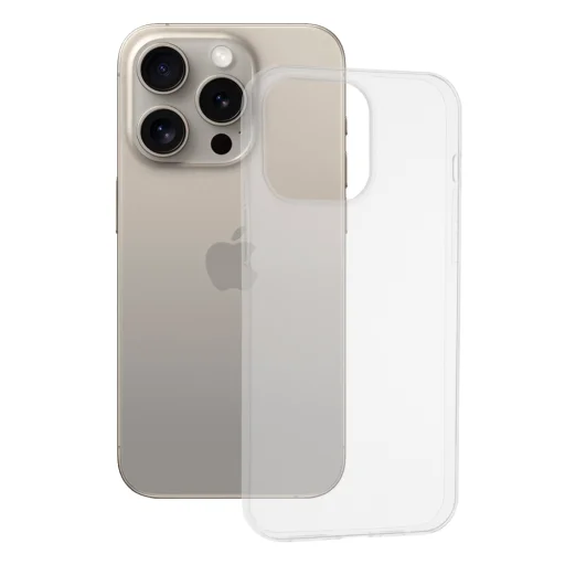  Techsuit - Átlátszó Szilikon - iPhone 15 Pro Max - Átlátszó tok - 1