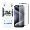  Lito - 2.5D Teljes Ragasztású Üveg - iPhone 15 Pro - Fekete üvegfólia thumbnail