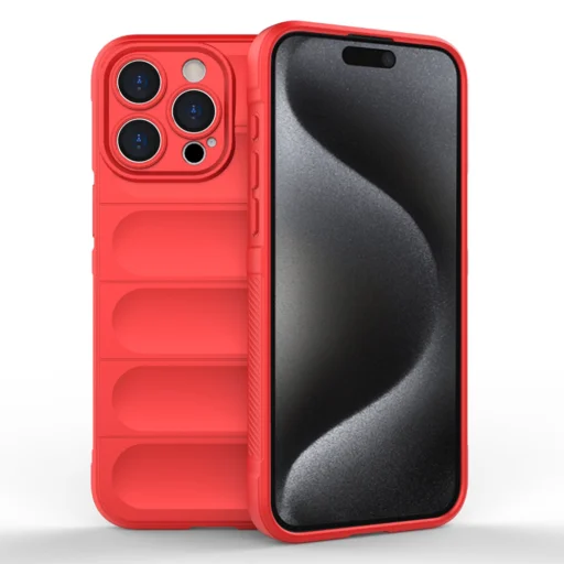  Techsuit - Varázspajzs - iPhone 15 Pro - Piros tok - 1