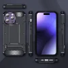  Techsuit - Hibrid Páncél Kitámasztó - iPhone 15 Pro - Kék tok thumbnail