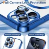  Techsuit - Luxus Kristály MagSafe - iPhone 15 Pro - Mélykék tok thumbnail
