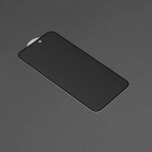  Dux Ducis - Edzett Üveg Adatvédelmi (Privacy) Kijelzővédő - iPhone 15 Pro Max - Fekete üvegfólia - 2