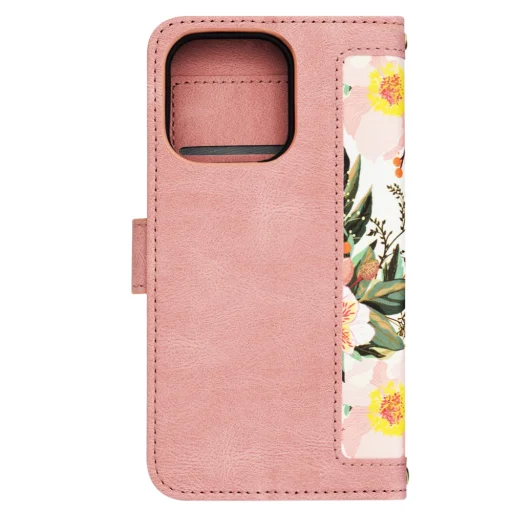  Techsuit - FlipCraft - iPhone 15 Pro - Szívszerelmes Rózsaszín tok - 3