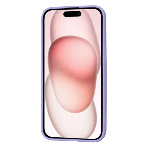  Techsuit - SoftFlex - iPhone 15 - Világos lila tok - 2
