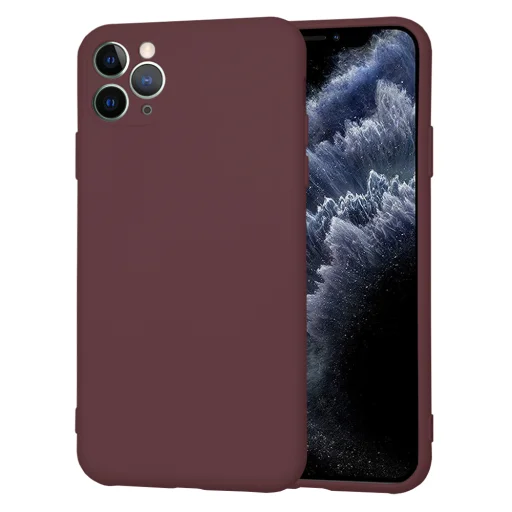  Techsuit - SoftFlex - iPhone 11 Pro Max - Szilva Piros tok - 1