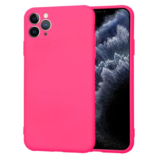  Techsuit - SoftFlex - iPhone 11 Pro Max - Élénk Rózsaszín tok - 1