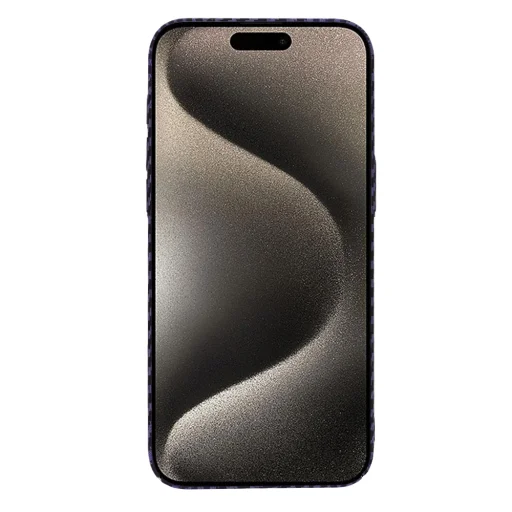  Techsuit - Karbonit Szálhéj - iPhone 15 Pro Max - Lila tok - 2