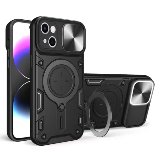  Techsuit - CamGuard Pro - iPhone 15 - Fekete tok - 1
