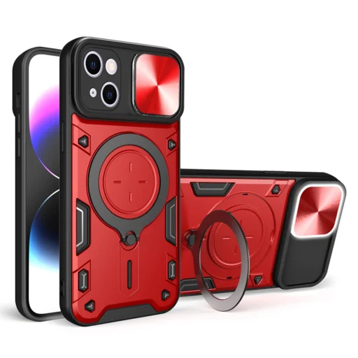  Techsuit - CamGuard Pro - iPhone 15 - Piros tok - 1