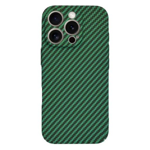  Techsuit - Carbonit Szálhéj - iPhone 15 Pro Max - Zöld tok - 3