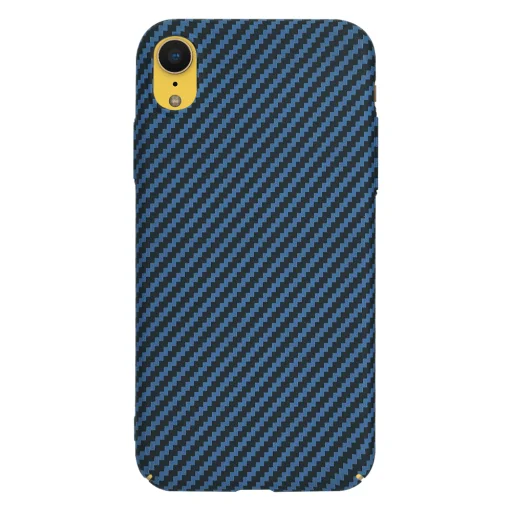  Techsuit - Karbonit Szálház - iPhone XR - Ciánkék tok - 3