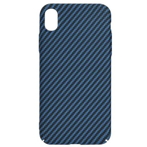  Techsuit - Karbonit Szálház - iPhone XR - Ciánkék tok - 4