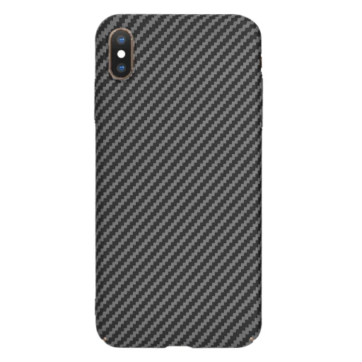  Techsuit - Carbonite FiberShell - iPhone XS Max - Fekete tok - 3