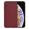  Techsuit - Karbonit Szálház - iPhone XS Max - Piros tok thumbnail