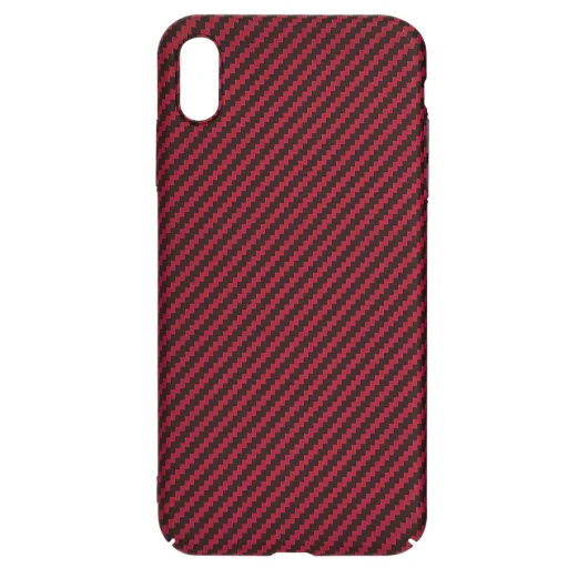  Techsuit - Karbonit Szálház - iPhone XS Max - Piros tok - 4