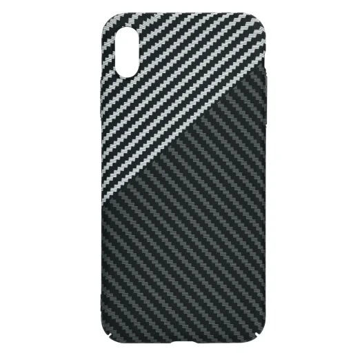  Techsuit - Karbonit Szálhéj - iPhone XS Max - Lopakodó Szürke tok - 7