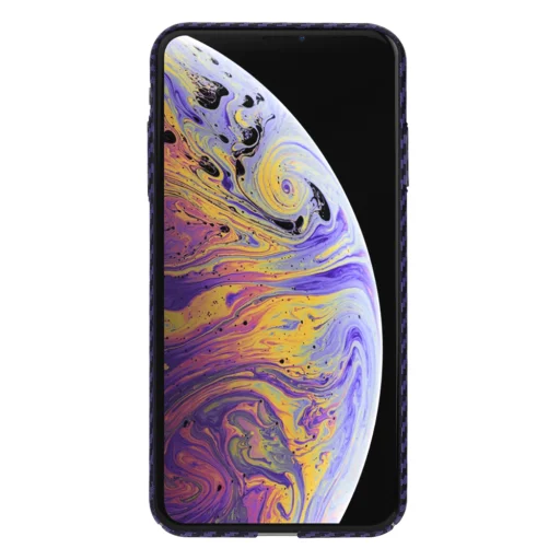  Techsuit - Karbonit Szálhéj - iPhone XS Max - Lila tok - 3