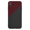  Techsuit - Karbonit Szálhéj - iPhone XS Max - Vörös Vortex tok thumbnail