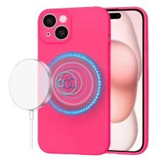  Techsuit - SoftFlex MagSafe - iPhone 15 - Rózsaszín tok