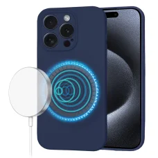  Techsuit - SoftFlex MagSafe - iPhone 15 Pro - Sötétkék tok