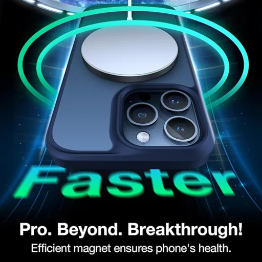 Torras - Guardian Mágneses Sorozat - iPhone 15 Pro - Sötétkék tok - 4