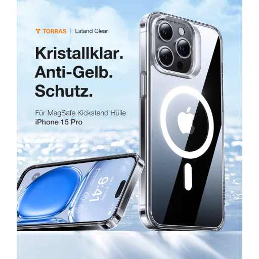 Torras - Lstand - iPhone 15 Pro - Átlátszó tok - 3