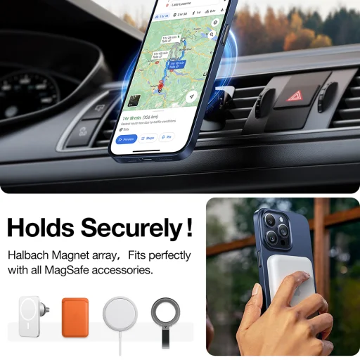 Torras - OriginFit-Mag sorozat - iPhone 15 Pro Max - Sötétkék tok - 5