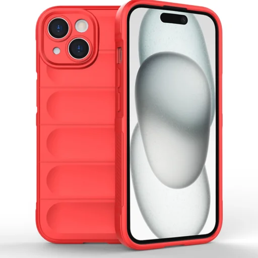  Techsuit - Mágikus Pajzs - iPhone 15 - Piros tok - 1