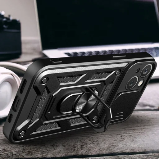 iPhone 15 Plus - Techsuit - CamShield Sorozat - Kék tok - 6