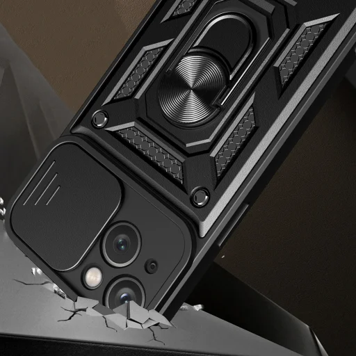 iPhone 15 Plus - Techsuit - CamShield Sorozat - Kék tok - 5