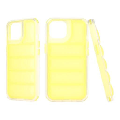  Techsuit - Hullámpajzs - iPhone 15 - Sárga tok - 1