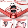  Techsuit - Luxus Kristály MagSafe - iPhone 15 - Piros tok thumbnail